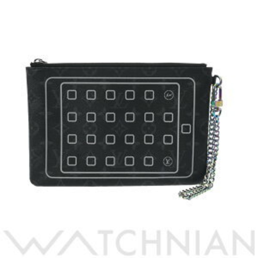 Louis Vuitton Monogram Eclipse Black Ipad Case Bl… - image 1